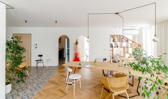 Thiết kế không gian làm việc ấm áp, thoải mái